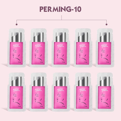 PERMANIA Korea 10 Pcs/Lot 5-8 Mins Lash Lift Eyelash Perm Kit Sachet Number #1#2#3 Setting Lotion Curling Perming Makeup Tool