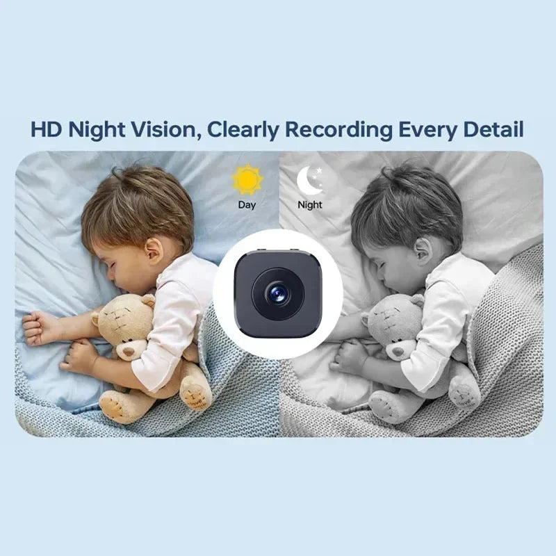 New Mini 6K WiFi Security Camera Full HD Surveillance Cam Two-way Audio Motion Detection Infrared Night Vision Home Monitor