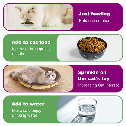 Cat Toys - Silvervine Catnip for Cats, 100% Natural Catnip Catnip Herbal Tea Loose Leaf, 210ML, Safe for All Cat Ages Pet Supply