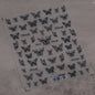 1pcs 5D Japanese Black Butterfly Nail Art Stickers Glitter Shiny Kawaii Self Adhesive Manicure Decorations Tool Decals Accessory