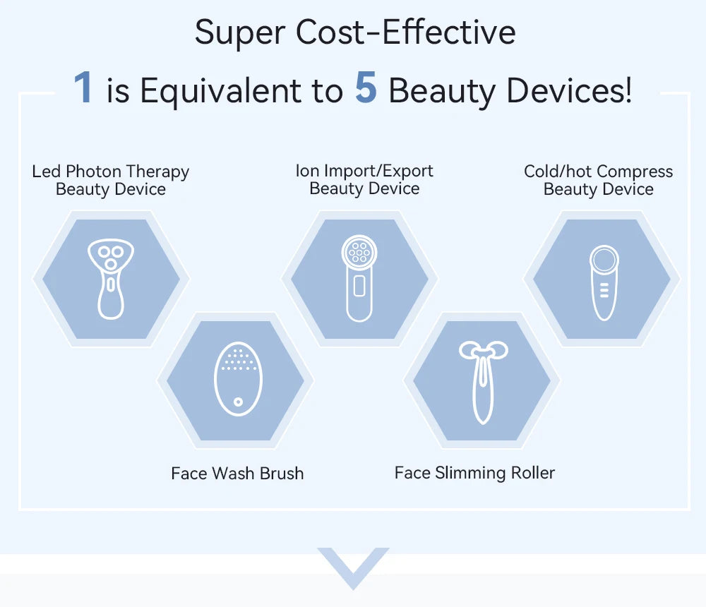 ANLAN Facial Massager Pro Microcurrent Face Lifting Skin Rejuvenation with Cold Deep Cleaning Anti-aging Skincare Beauty Device