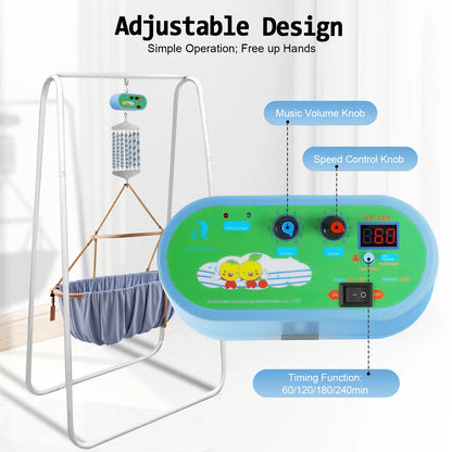 7-spring Baby Cradle Driver Hanging Electric Baby Swing Controller for Baby Spring Cradle and Baby Hammock 20kg Capacity