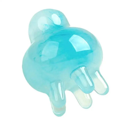 【Y】Resin Jellyfis Massage Comb Head Meridian Scraping Scalp Massage Brush Acupuncture SPA GuaSha Massage Comb Fatigue Relief