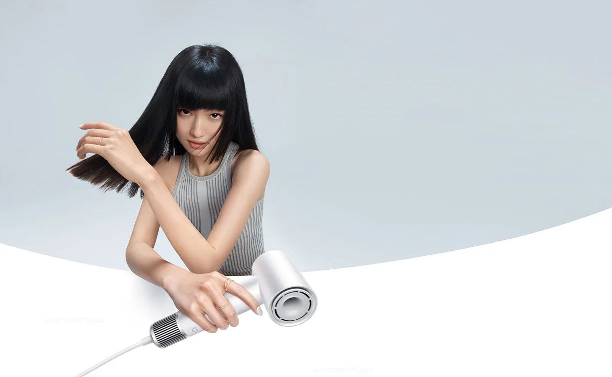 Mijia High Speed Hair Dryer H501 Negative Ion Hair Care 110000 Rpm  (With EU Adapter) 62m/s Wind Speed 1600W Quick Drying