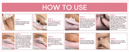 PERMANIA Korea 10 Pcs/Lot 5-8 Mins Lash Lift Eyelash Perm Kit Sachet Number #1#2#3 Setting Lotion Curling Perming Makeup Tool