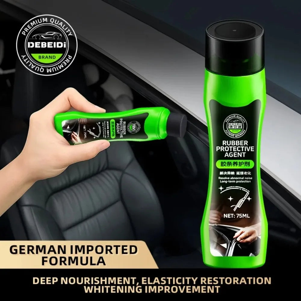 75ml Car Rubber Conditioner Rubber Strip Maintenance Agent Softening Agent Eliminates Noise Rubber Cleaner For Car SUV Vehicle