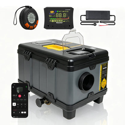Sunster TB10WF 8KW Diesel Air Heater 12V 24V 240V Auto Thermostat Parking Heater With Bluetooth APP and CO Monitor for Car Homes Camper