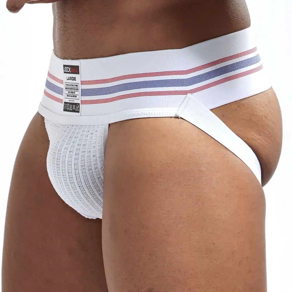 JOCKMAIL Men's Underwear Men Sexy Briefs Jockstrap Pouch Cuecas Man Cotton Panties Thongs Mesh Underpants Gay Slip Homme Srting