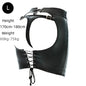 Sexy Leather Belted Shorts with Fetish Slave Bondage Hip Revealing Miniskirt for Women BDSM Role Play Night Club Costumes