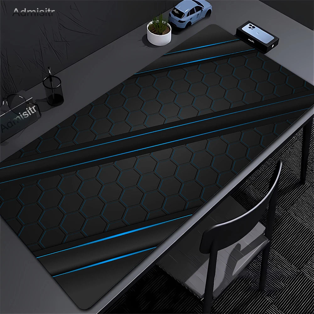 Geometric Large Mouse Pad 100x50cm Big Computer Mousepads Hexagon Mousepad Big Keyboard Mat Gamer Mouse Pads Non-SlipDesk Mats