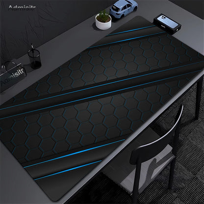 Geometric Large Mouse Pad 100x50cm Big Computer Mousepads Hexagon Mousepad Big Keyboard Mat Gamer Mouse Pads Non-SlipDesk Mats