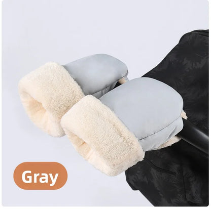 Stroller Gloves 1 Pair Winter Windproof Warm Simple Style Universal Prams Gloves Waterproof Baby Stroller Accessories