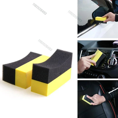 5/10pcs Car Wheel Cleaning Sponge Tire Wash Wiper Water Suction Sponge Pad Wax Polishing Tire Brushes Tools Car Wash Accessories