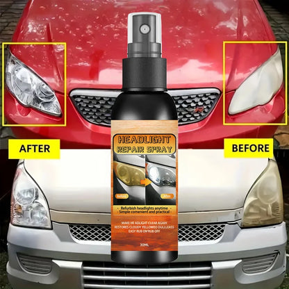 Car Headlight Coating Spray Liquid Car Light Cleaner And Restorer UV Resistant Long Lasting Head Light Coating Spray