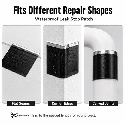 1.5m Waterproof Repair Tape 5-30cm Width Super Strong Adhesive Quick Seal and Patch Leaks Tape for Plumbing Pool Repairs