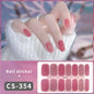 14/16Tips Full Cover Gradient Nail Stickers Multi Color Self Adhesive Slider No Need UV Lamp Cured Press ON Nail Decal