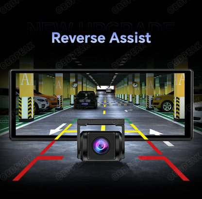 K60 Pro 11.3" 4G+64G WIFI Android 14 AI Screen GPS Navigation Carplay Android AUTO 1080P Dash Cam RearView Mirror Video Recorder