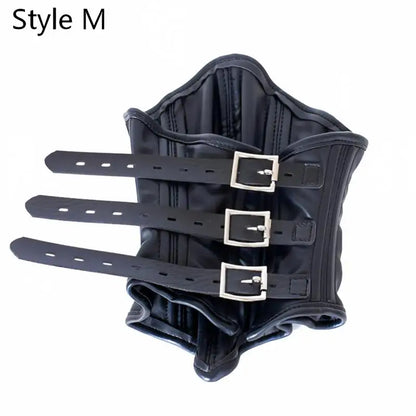 BDSM PU Leather Straitjacket Bondage Body Harness Adult Game Straight Jacket Halloween Clubwear Costume Armbinder Sex Toys Women