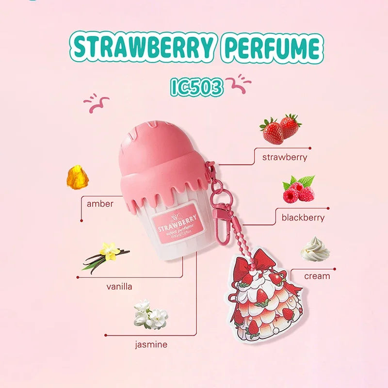 Dubai Arabia Gourmet Eau De Toilette 50ml Cherry Croissant Strawberry Chocolate Scent Cute Delicate Pendant Body Perfume Spray