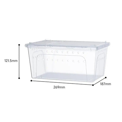 Hot Sale Clear Plastic Reptile Terrarium Ventilated Breeding Box For Lizards Snakes And Small Pets