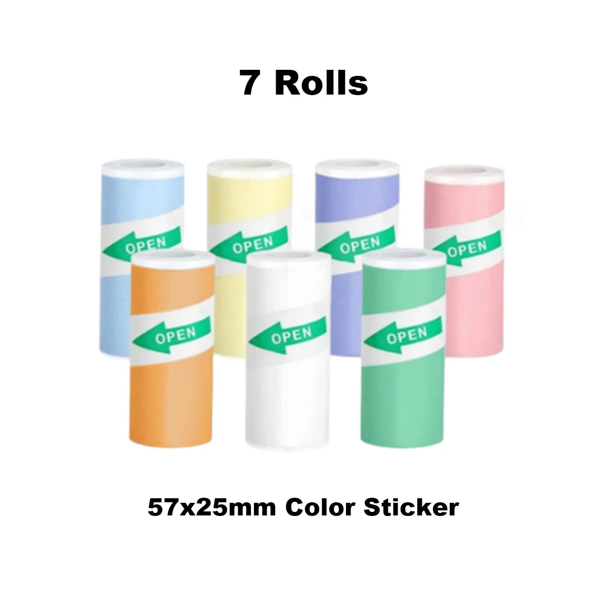 5 Rolls 10 Years Use PeripageThermal Adhesive Sticker Photo Paper for Cute Cat Mini Paperang Memobird Poooli Printers Supplies