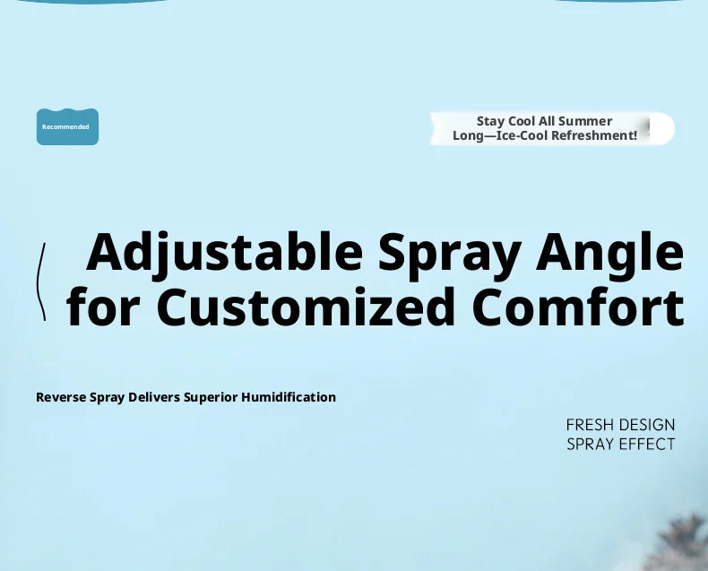 2026 Portable Handheld Spray Fan,Water Spray Mist Fan,Student Dormitory Mini Fan,Summer Supplies, Cooling Tools Outdoor Fan