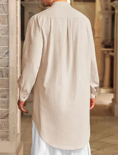Men Long Robe Dishdasha Jubba Thobe Eid Muslim Kimono Modest Islamic Dubai Saudi Abayas Prayer Kaftan Ramadan Morocco Abaya