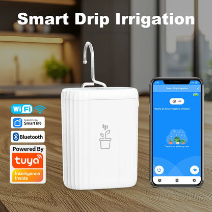 WiFi Intelligent Watering Device Timed Automatic Drip Irrigation System Remote APP Control Auto Watering for Indoor Plants