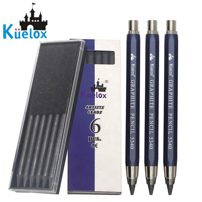 Sketch up 5.6mm Mechanical Graphite Pencil Clutch with Built Sharpener for Woodworking Architect Art Painter Drawing Drafting