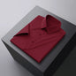 Men's Business Casual Solid Color Short Sleeve Shirt Summer Fashion No Ironing Comfortable Versatile Top for Men