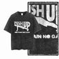 YG BODY BUILDING Printed Cotton Acid Washed Graphic Unisex T Shirt Cool CROSSFIT Streetwear Men Tshirts Big Size Tee for Men