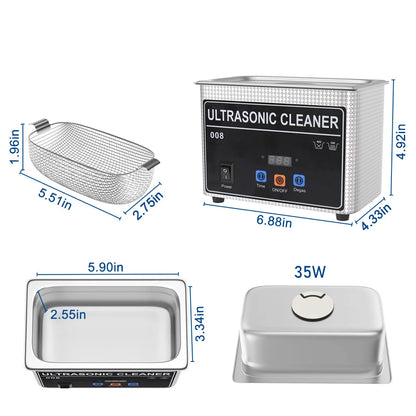 900ml 35w 60w Ultrasonic Cleaner Machine Ultrasound Cleaning Dental Glasses 220v EU UK AU Plug Ultrasonic Bath tina ultrasonica