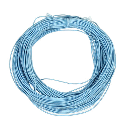 Apx 25 Yards 1mm Fabric Crafting Cords DIY Bracelets Braided Elastic Cord Beading Threads Stretch String for Jewelry Making