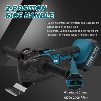 Trimming Cutter: 6-Gear Settings, 18/20V Li-Ion Battery, 340-326mm Length, Multi-Use for Sawing, Cutting, Shoveling For Makita 18v Battery