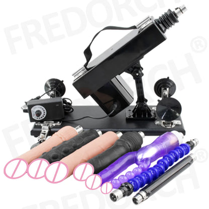 FREDORCH Upgraded Sex Machine for Women with Dildos Automatic Masturbation Machine Pump Gun Love Machine Couple Sex Toys