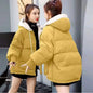 Women's Thickened Cotton Jacket Bread Style Loose Fit Short Coat Winter Outerwear Korean Version Student Friendly Zipper Closure