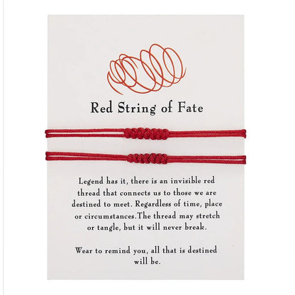 Handmade Knot Bracelet For Women Men Red String Of Fate Wrap Bangle Couple Good Lucky Friendship Jewelry Accessories