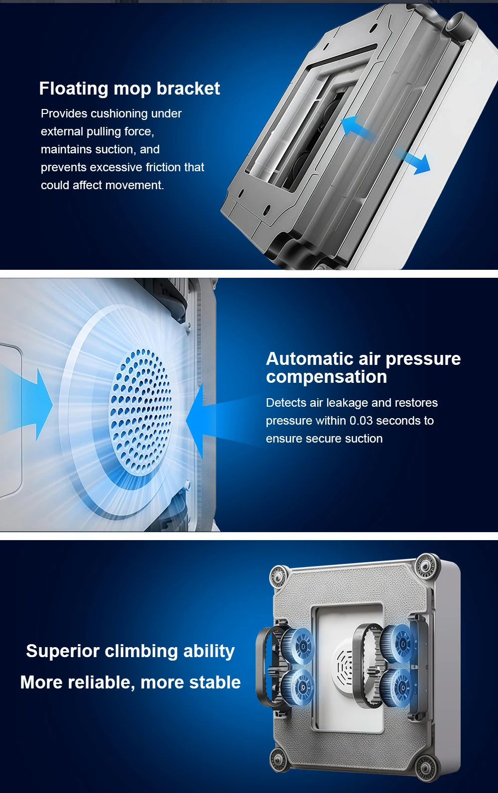 Robot Window Cleaner Liectroux S11,9000Pa Strong Suction, 4-Way Water Spray, Floating Scraping Tech, Smart Memory,APP Control