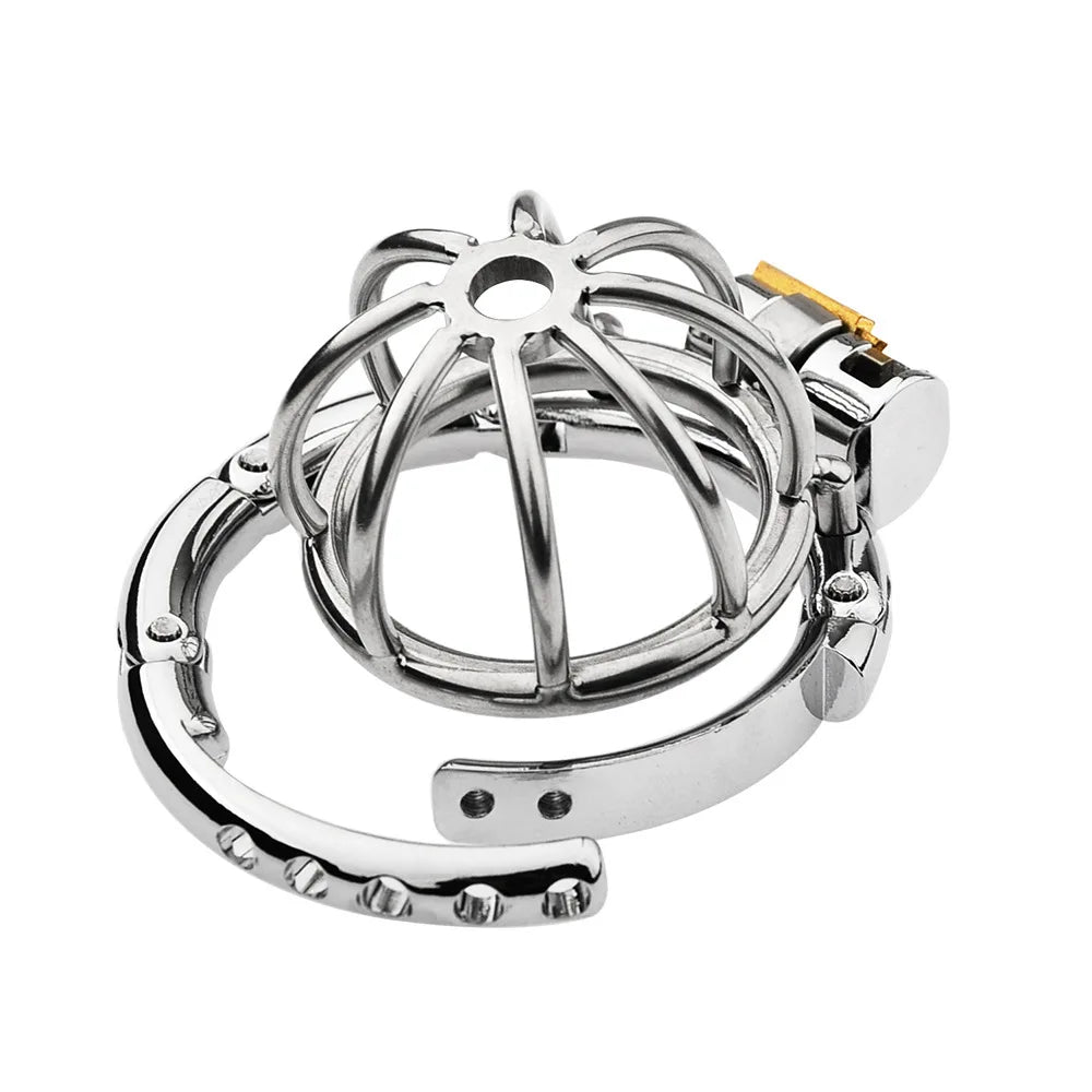 2025 Adjustable Clasp Chastity Cage Sex Toys for Men Metal Penis Ring Sleeve Bdsm Penis Bondage Erotic Urethral Lock Cock Cage