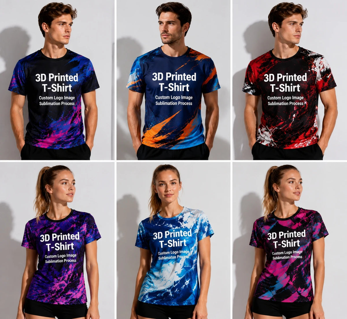 Customized Esports Jerseys, Party Outdoor Short Sleeved 3d Printed Plus Size T-shirt, 2026 Sports Outdoor Cool Round Neck Top