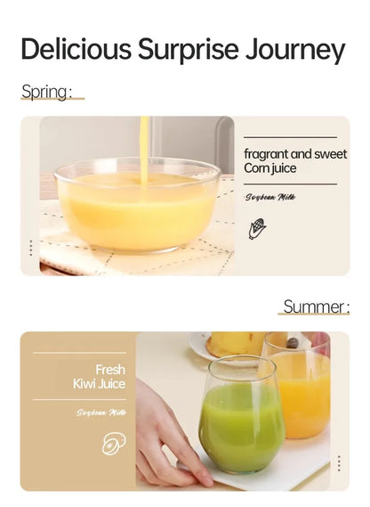 220V/110V  Multifunctional Electric Soybean Milk Machine Food Blender Automatic Fruit Juice Maker Water Boiling Kettl Soy