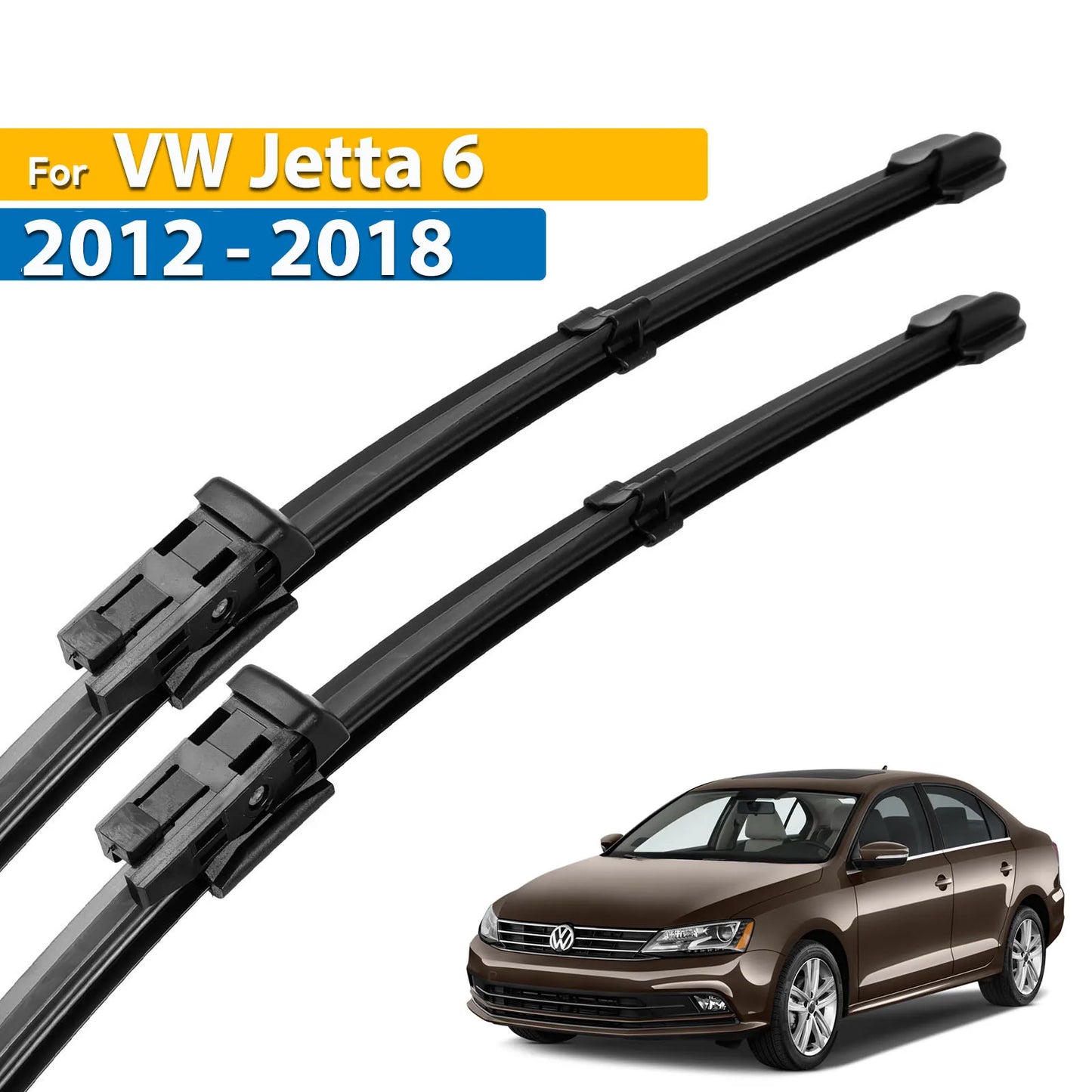 Erick's Wiper LHD Front Wiper Blades For VW Jetta 6 MK6 A6 Passat CC 2012 - 2018 Windshield Windscreen Window Brush 24"19"