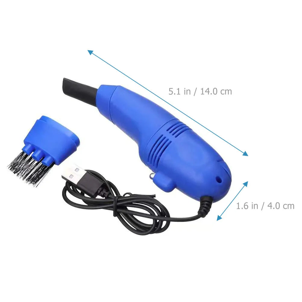 Keyboard Cleaner Mini USB Keyboard Vacuum Cleaner Portable Computer Cleaning Brush for Laptop PC Desk Dust Removal
