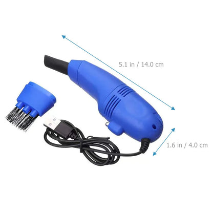 Keyboard Cleaner Mini USB Keyboard Vacuum Cleaner Portable Computer Cleaning Brush for Laptop PC Desk Dust Removal