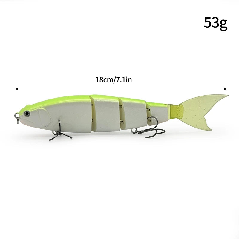 11.5cm/18.5g Balam Glide Bait Catfish Joint Giant Hard Bait Swimbait for Pike Bass Saltwater Glide Bait Leurre De Pêche
