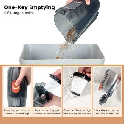 Sejoy 110/220v Corded Vacuum Cleaners 15Kpa Powerful Suction 600W Motor Stick Handheld Vacuum Cleaner for Home Pet Hair Carpet