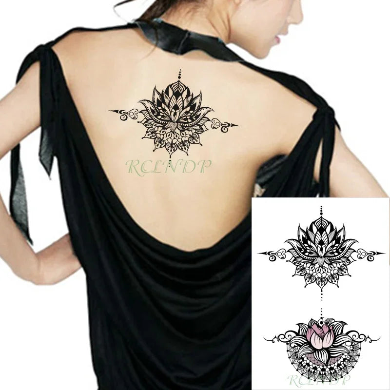 Waterproof Temporary Tattoo Sticker Joker Skull Letter Big Size Body Art Flash Tatoo Fake Tatto Stickers for Girl Men Women
