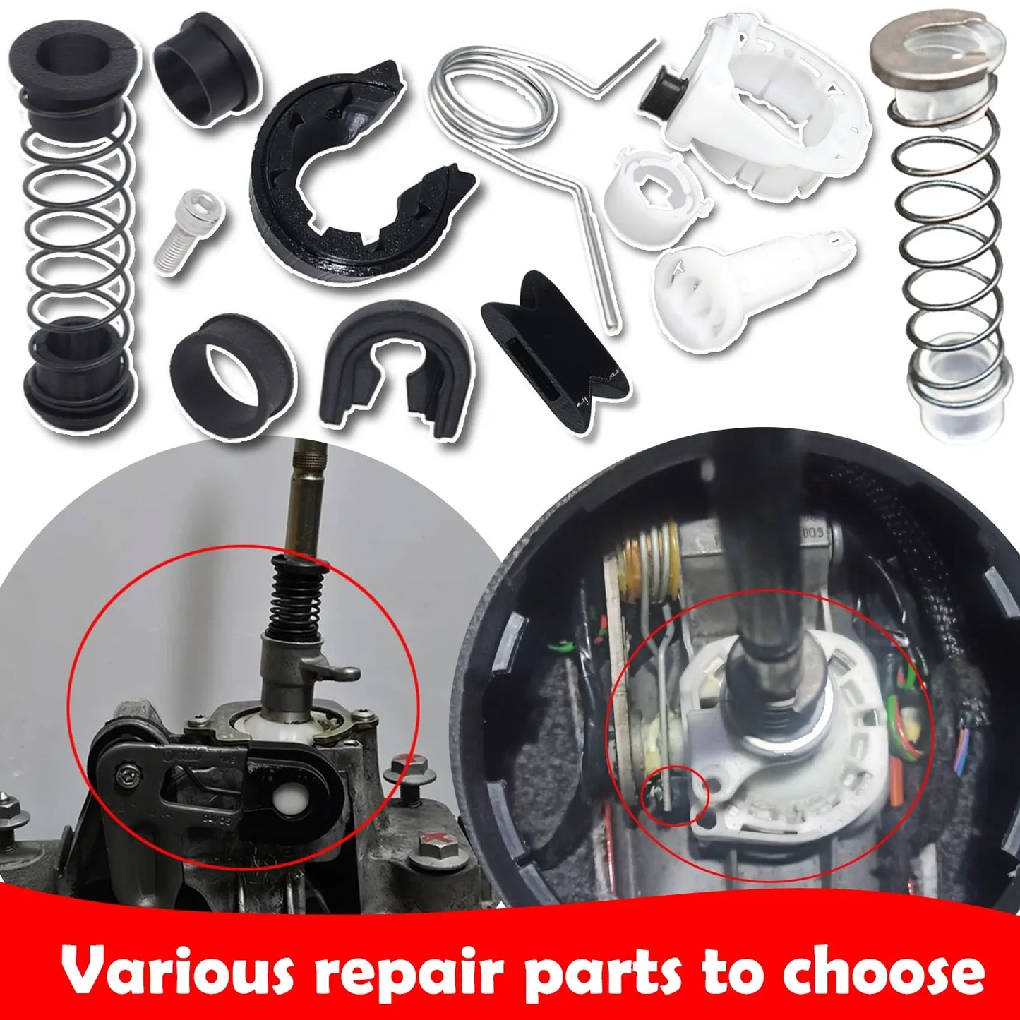 Upgrade Gearbox Repair Kit For Audi Seat Skoda VW MT Shifter Reverse Lever Change Selector Linkage Bushes Drivetrain Spare Parts