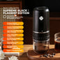 Portable Rechargeable Electric Coffee Grinder, External Adjustable Grind Mill for Espresso & Hand Pour Coffee