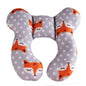 Baby Pillow Head Support Belt Set Protective Travel Car Seat Head Neck Support Pillows Newborn Children U Shape Headrest Cushion